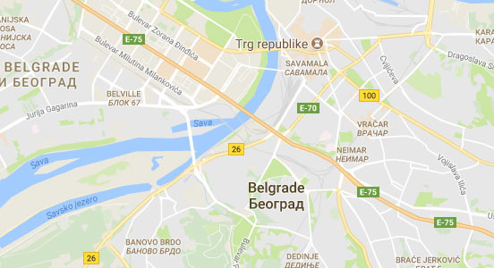 mapa beograda